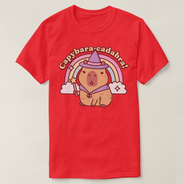 T-shirt Cute Capybara Magique Capybaracadabra Funny (Design devant)