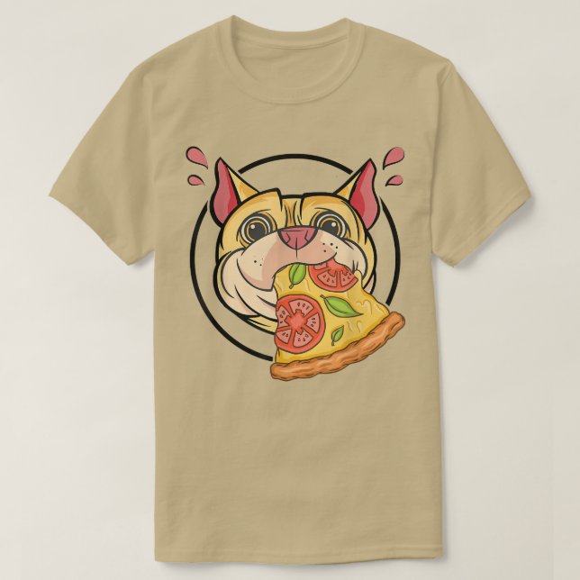 T-shirt Cute Carlin Graphique Pizza Lover Manger Italien P (Design devant)
