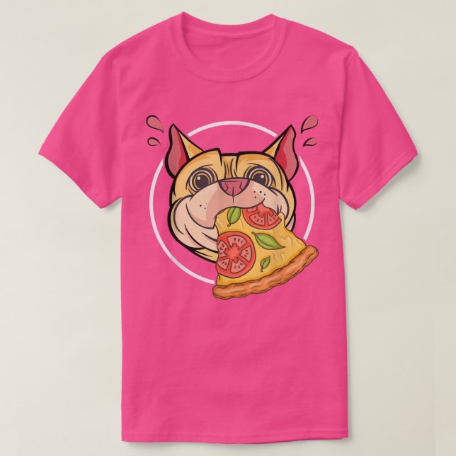 T-shirt Cute Carlin Graphique Pizza Lover Manger Italien P (Design devant)