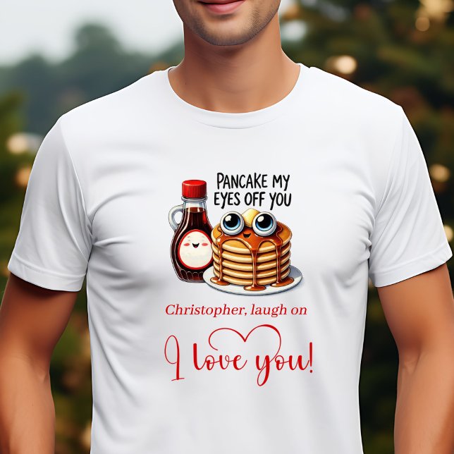 T-shirt Cute Cartoon Food Valentine Gift Personalized Man (Cute Cartoon Food Valentine Gift Personalized T-Shirt)