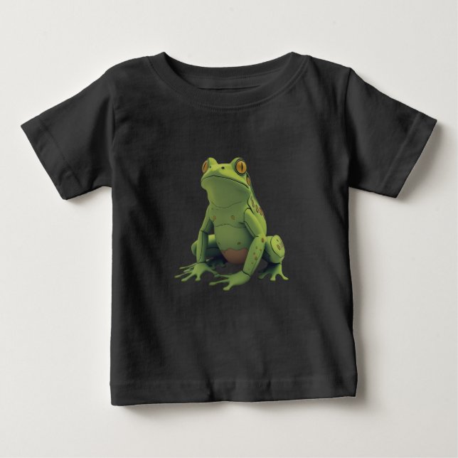 T-shirt Cute Cartoon Frog Kids (Devant)