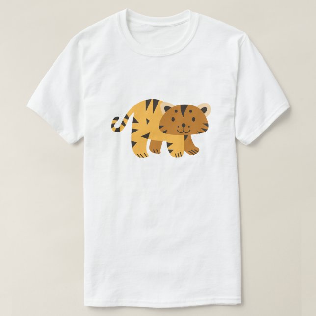 T-shirt Cute cat character  (Design devant)