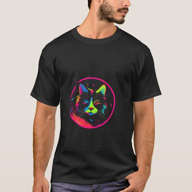 T-shirt cute cat design  (Devant)