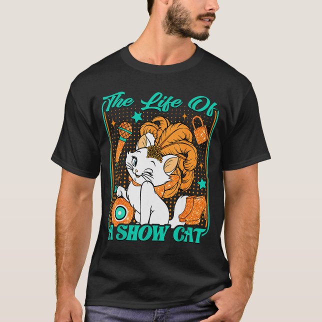 T-shirt Cute Cat Era Life Of Showcat Cat Lover Country Mus (Devant)