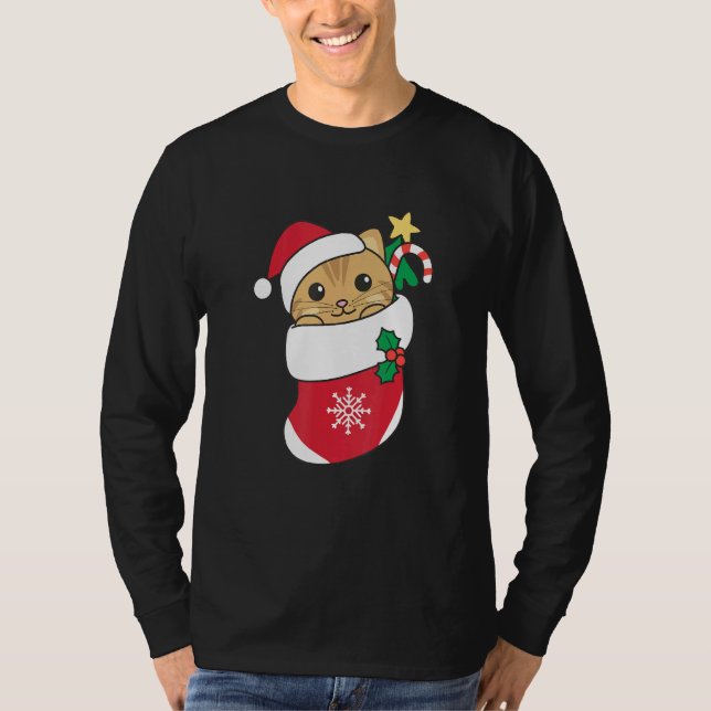 T-shirt Cute Cat For Christmas Cat 1 (Devant)