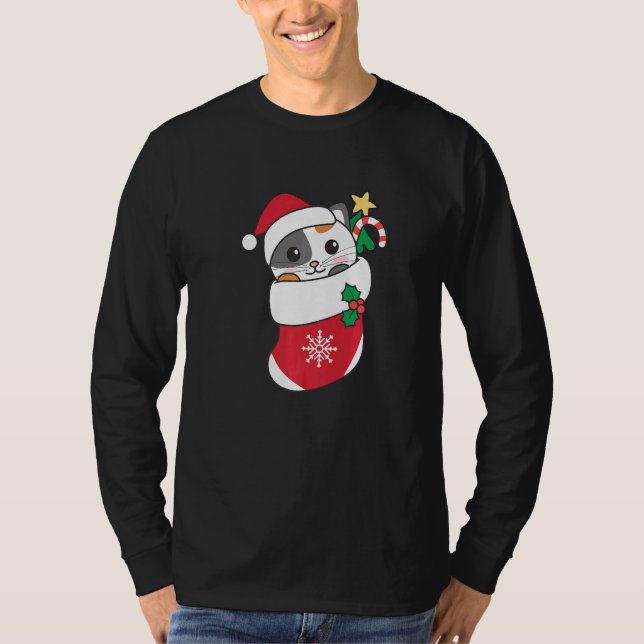 T-shirt Cute Cat For Christmas Cat 9 (Devant)