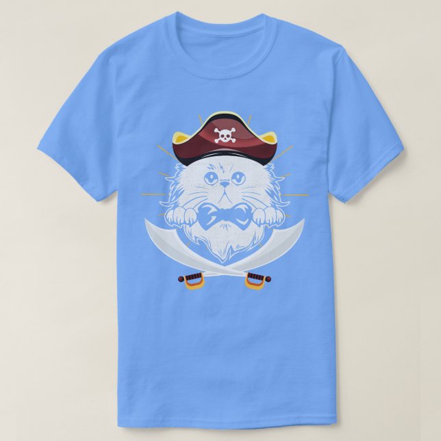 T-shirt Cute Cat Pirate Cadeaux Garçons (Design devant)