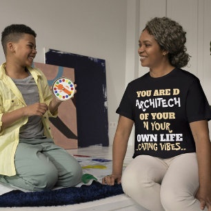 T-shirt Cute Cat Simple Stylo Citation Personnalisée Noir