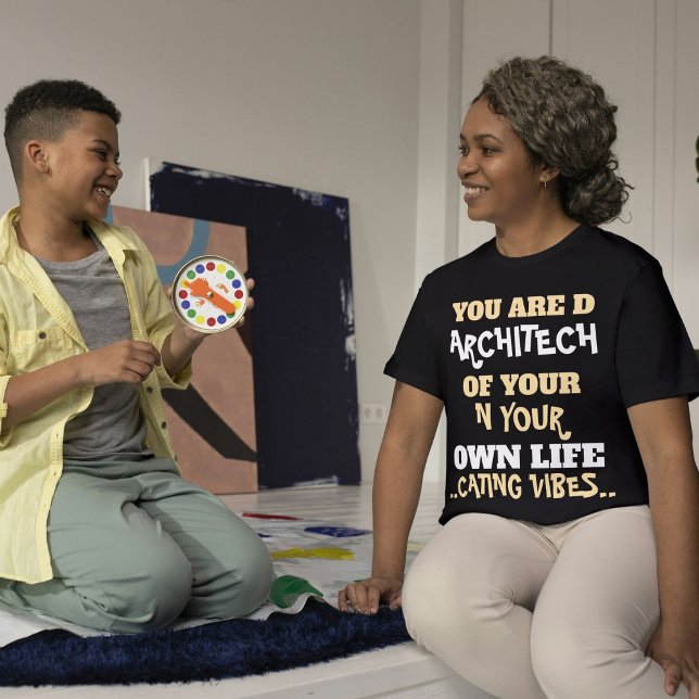 T-shirt Cute Cat Simple Stylo Citation Personnalisée Noir (Créateur téléchargé)