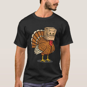 T-shirt Cute Cat Turkey Mashup Drôle Meow Meow Action de g