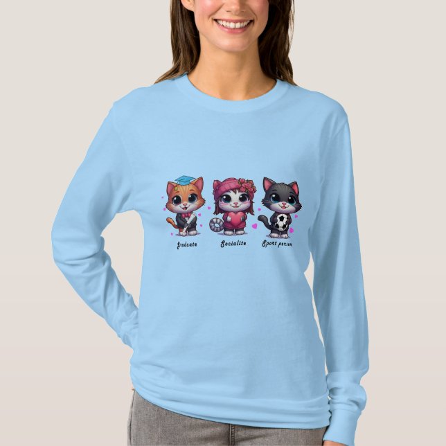 T-shirt cute cats (Devant)