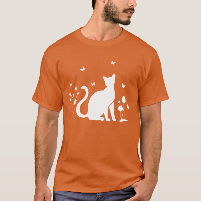 T-shirt Cute Cats Amoureux des chats I Cute Cats Butterfli (Devant)