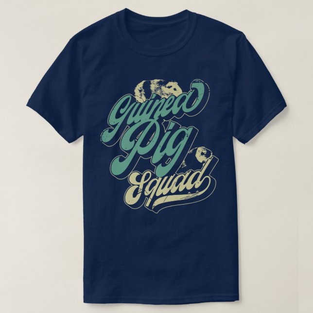 T-shirt Cute Cavy Cochon d'Inde Rongeur Équipe Squad Wheek (Design devant)