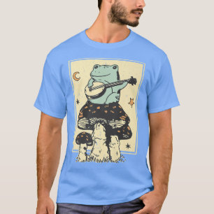 T-shirt Cute Champagne Guitare Frog Premium