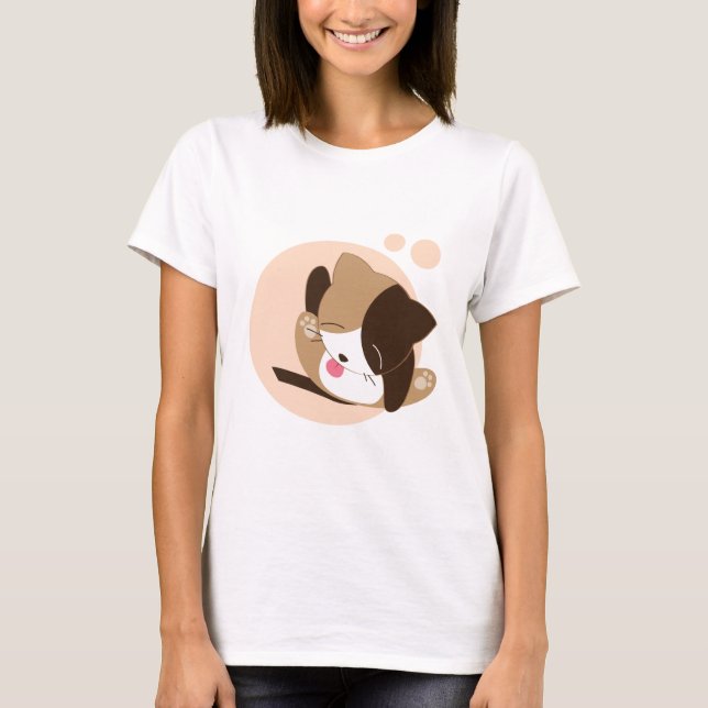 T-shirt Cute chat (Devant)