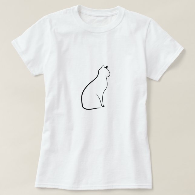 T-shirt Cute chat (Design devant)