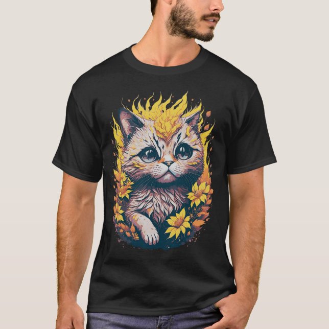 T-shirt Cute chat (Devant)