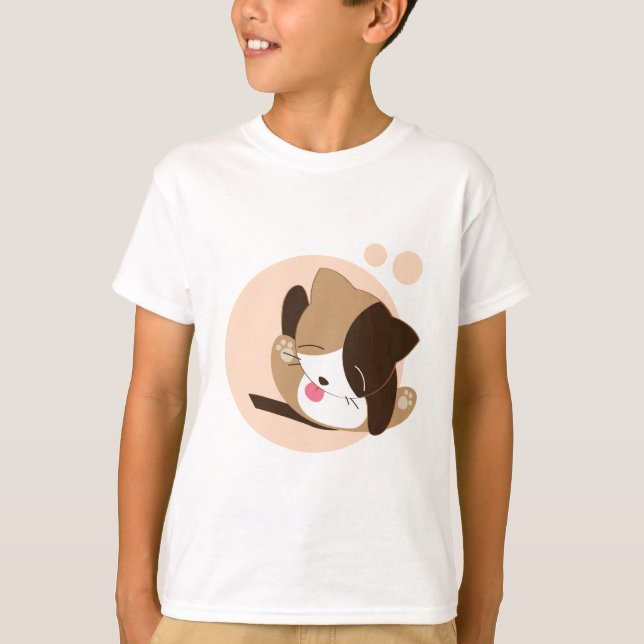 T-shirt Cute chat (Devant)