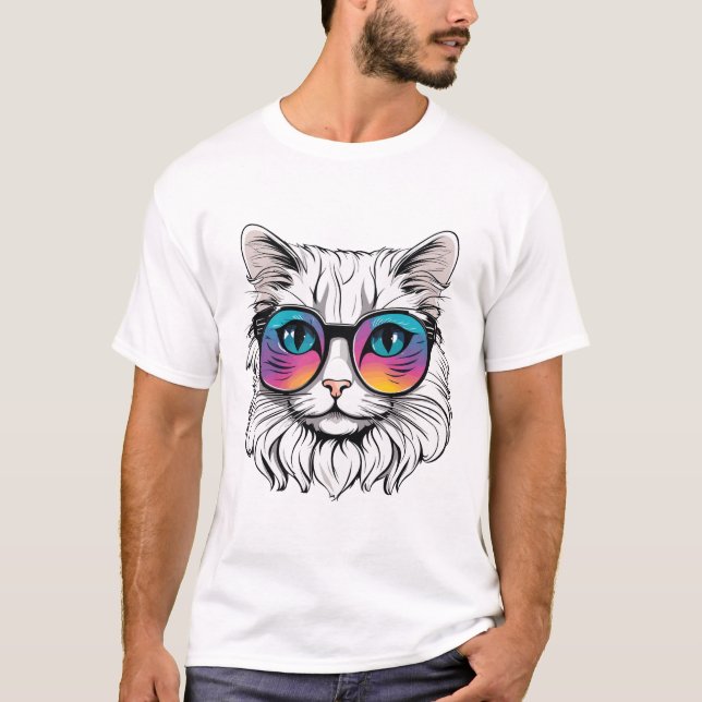 T-shirt Cute chat (Devant)