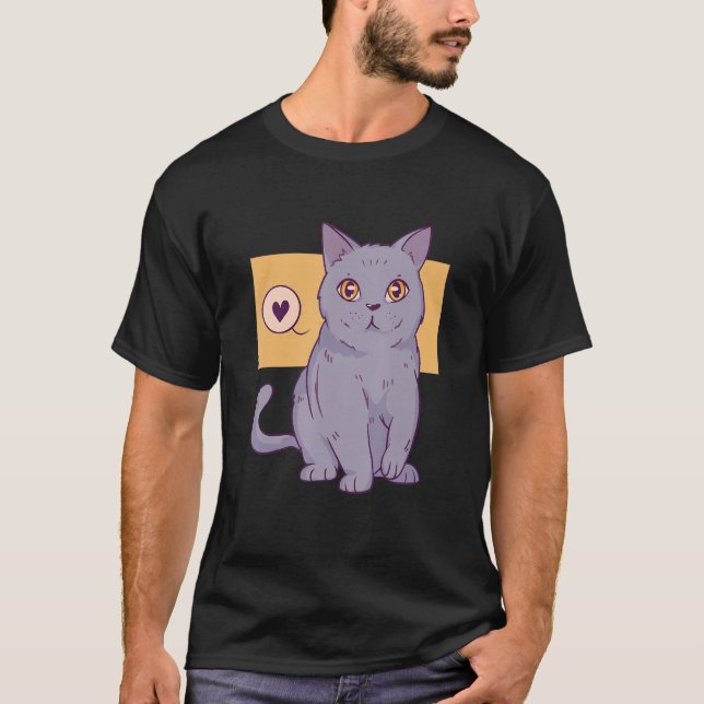 T-shirt Cute chat (Devant)