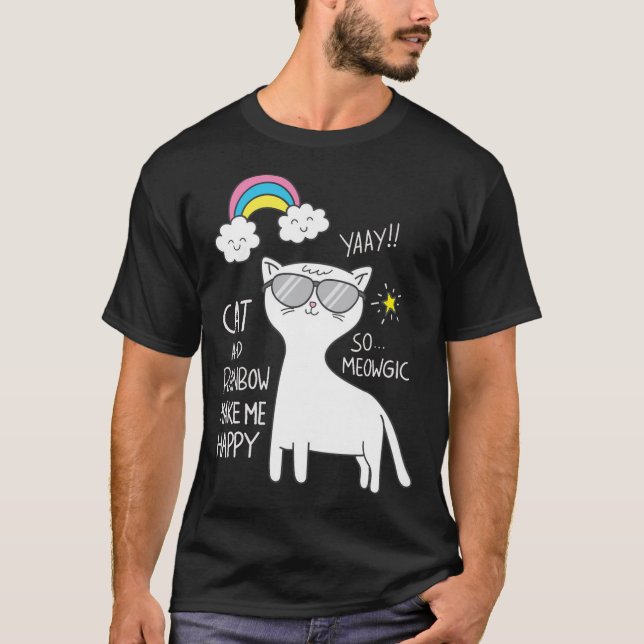 T-shirt Cute chat 8 (Devant)