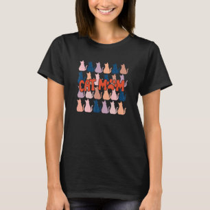 T-shirt Cute Chat Kitten Propriétaire Maman Mama Kitty Fem