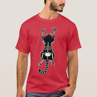 T-shirt Cute chat Kitten Squelette Halloween