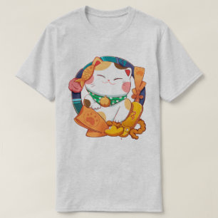 T-shirt Cute Chat Lucky