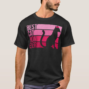T-shirt Cute Chat Maman Art Pour Femmes Fille Chat Animaux