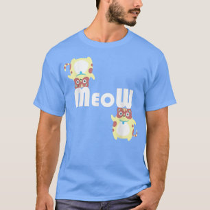T-shirt Cute chat Meow Kitty Kitten