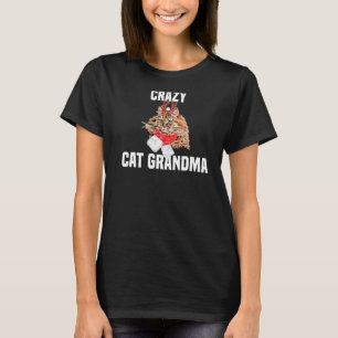 T-shirt Cute chat persan avec costume de renne Crazy Cat G