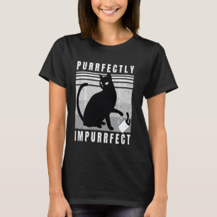 T-shirt Cute Chat Purrparfaitement Impurrfect Sweet Vintag
