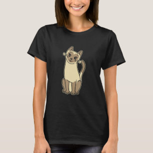 T-shirt Cute Chat Siamese Pour Chat