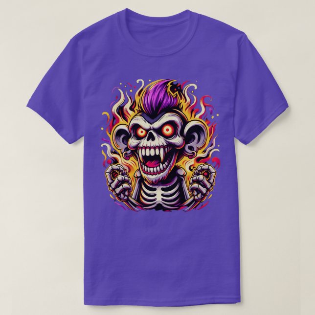 T-shirt Cute Cheeky Singe Halloween Conception pour enfant (Design devant)