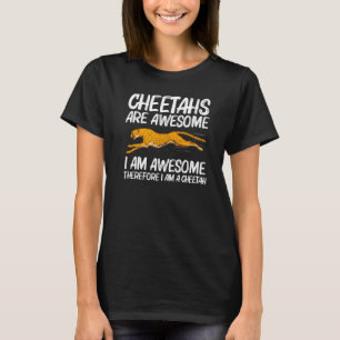 T-shirt Cute Cheetah Pour Hommes Femmes Safari Africain Fa