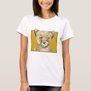 T-shirt Cute Cheetah - Safari Animal Graphic Tee