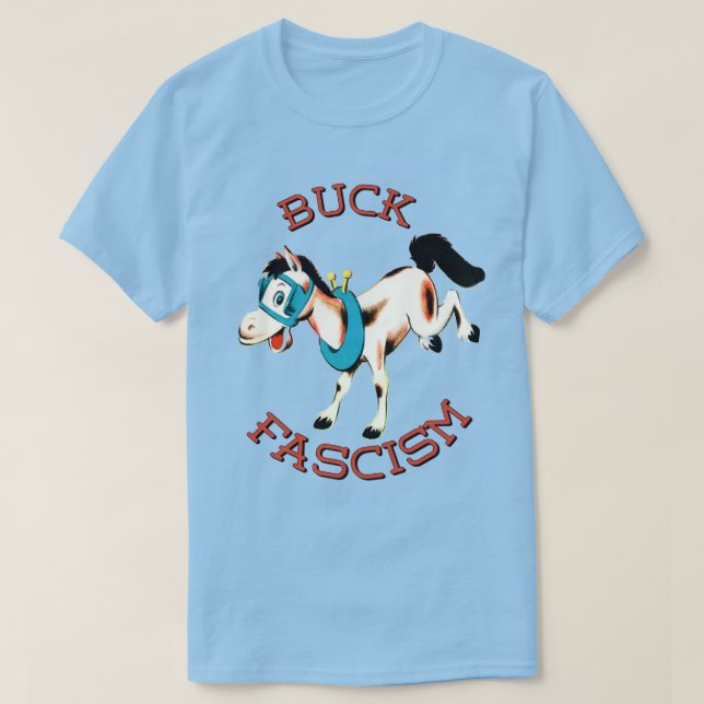 T-shirt Cute Cheval Rétro - Fascisme Buck (Design devant)