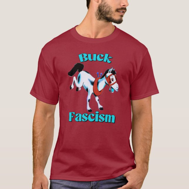 T-shirt Cute Cheval Rétro - Fascisme Buck (Devant)