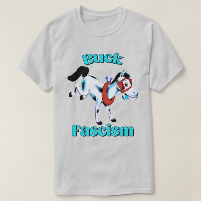 T-shirt Cute Cheval Rétro - Fascisme Buck (Design devant)