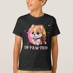 T-shirt Cute Chibi Kawaii Corgi Nom de l'école Année de re