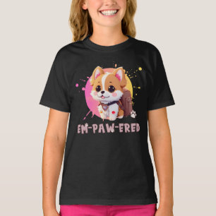 T-shirt Cute Chibi Kawaii Corgi Nom de l'école Année de re