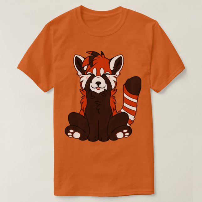 T-shirt Cute Chibi Red Panda (Design devant)