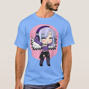 T-shirt Cute Chibi Style Kawaii Anime Girl avec ailes