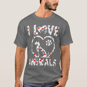 T-shirt Cute Chien Chat Mère Amoureux des animaux drôle