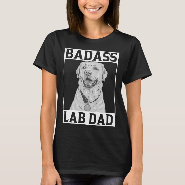 T-shirt Cute Chien Labrador Papa (Devant)