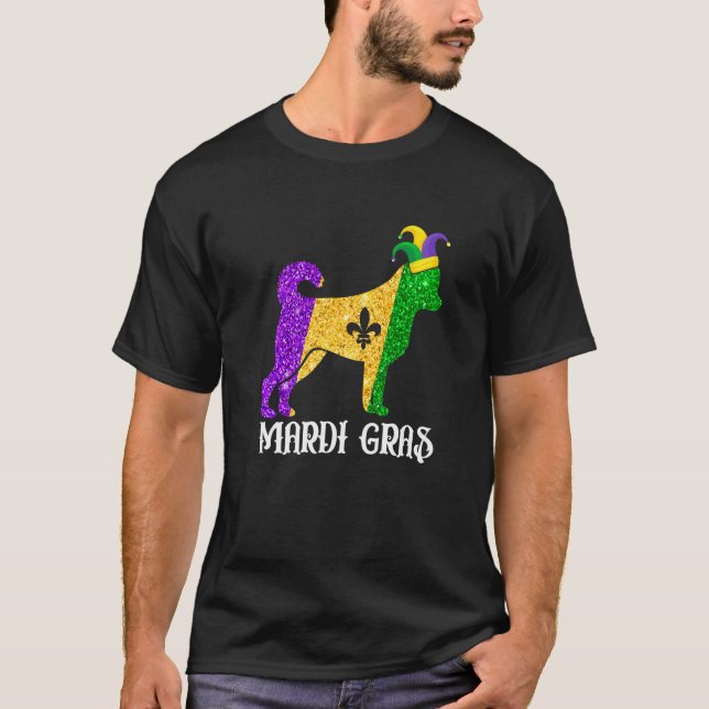 T-shirt Cute Chihuahua Amoureux des chiens Mardi Gras Part (Devant)