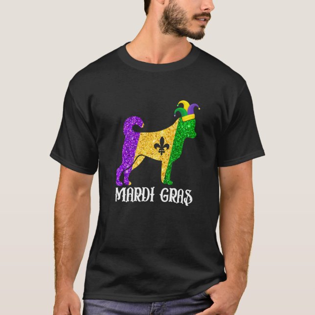 T-shirt Cute Chihuahua Dog Lover Mardi Gras Party Jester M (Devant)