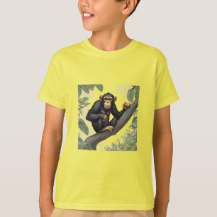 T-shirt Cute Chimpanzé