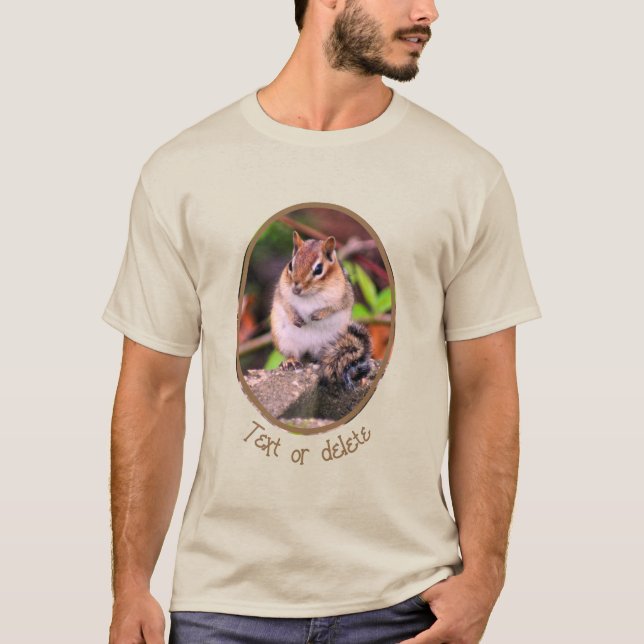 T-shirt Cute Chipmunk Faune Personnalisée (Devant)