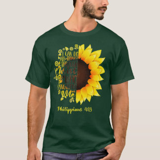 T-shirt Cute Christian Sunflower Poison Best Religious Wom